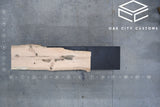 Red Oak Live Edge Wood Slab #D025 81" x 18"-25" x 1.6"
