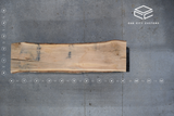 Red Oak Live Edge Wood Slab #D357 107" x 25" - 28" x 4.1"