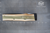 Poplar Live Edge Wood Slab #D362 103" x 19" - 22" x 4.5"