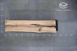Red Oak Live Edge Wood Slab #D370 104" x 23" - 25" x 4.4"