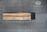 Red Oak Live Edge Wood Slab #D381 97" x 22" - 25" x 3.6"
