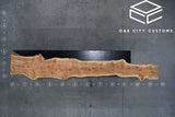 Cedar Live Edge Wood Slab #F240 136" x 11"-23" x 2.8"