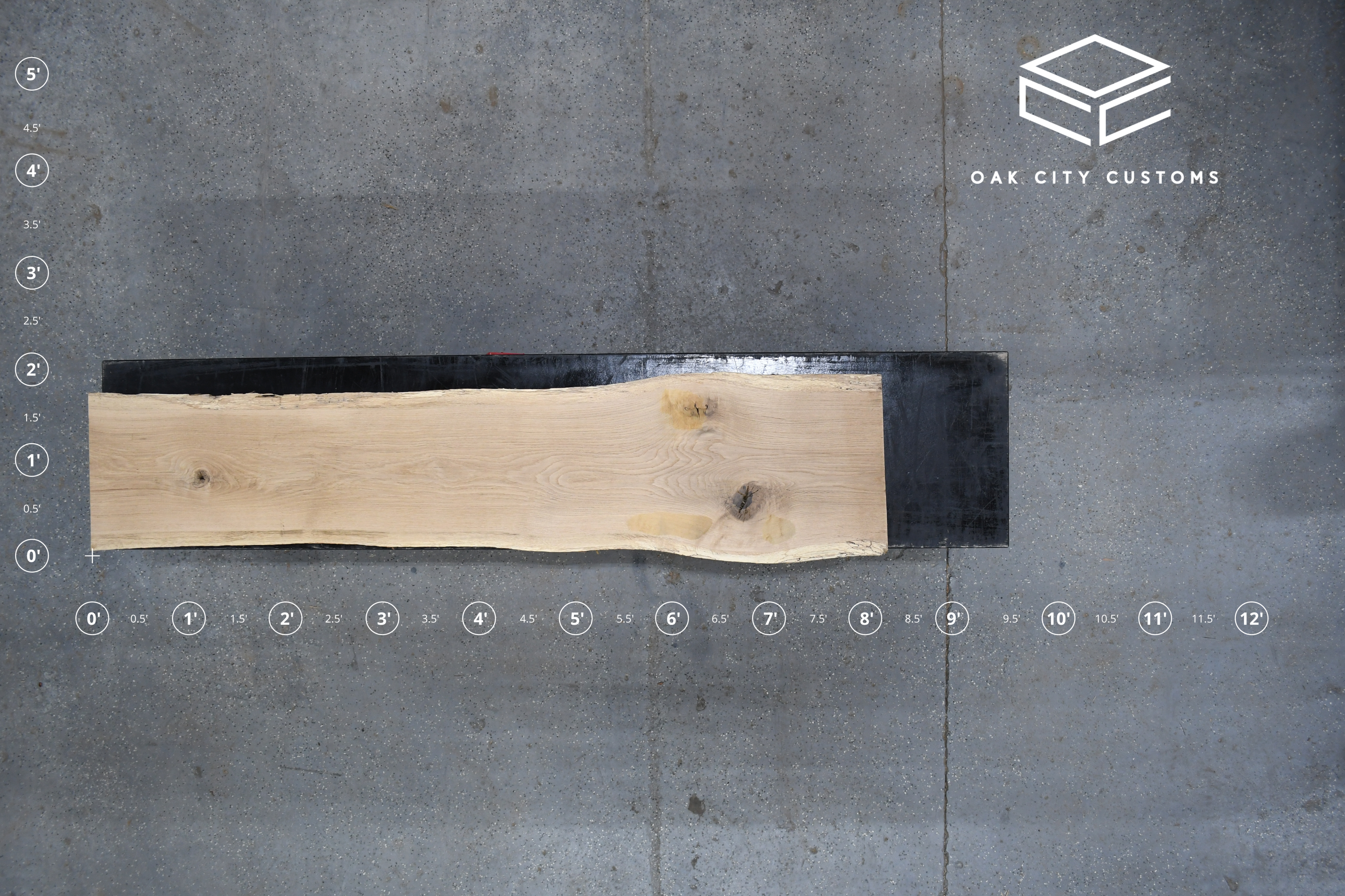 最終値下げ　新品　CALIFORNIA WOOD 360mm HL-04 Live Edge Slab - Hard Maple 47
