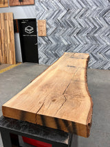 Red Oak Live Edge Wood Slab #D357 107" x 25" - 28" x 4.1"
