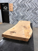 White Oak Live Edge Wood Slab #D377 54" x 20" - 22" x 2.8"