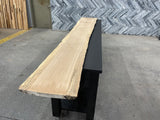White Oak Live Edge Wood Slab #E022 127" x 15" - 19" x 1.3"