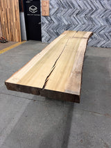 Poplar Live Edge Wood Slab #A348 149" x 31" - 41" x 4.1"