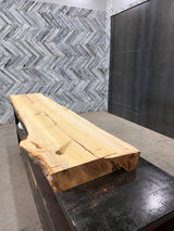 Poplar Live Edge Wood Slab #D366 99" x 20" x 4.4"