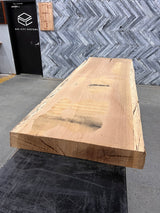 Red Oak Live Edge Wood Slab #D400 96" x 27" - 30" x 4.5"