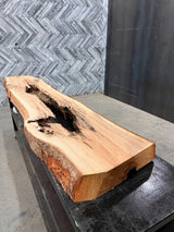 Red Oak Live Edge Wood Slab #D363 104" x 15" - 21" x 4.4"