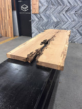 White Oak Live Edge Wood Slab #D332 81" x 28" - 29" x 2.5"