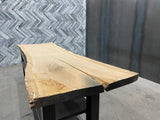 White Oak Live Edge Wood Slab #A151 119" x 30" - 38" x 2.6"