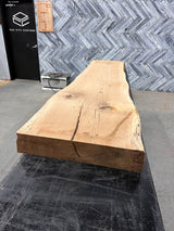 White Oak Live Edge Wood Slab #D392 96" x 19" - 23" x 4.4"