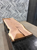 Walnut Live Edge Wood Slab #D432 73" x 20" - 25" x 1.8"