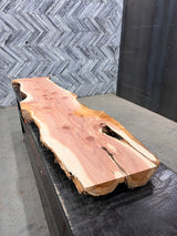 Cedar Live Edge Wood Slab #B450 98" x 17" - 23" x 3.1"
