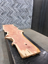 Cedar Live Edge Wood Slab #B449 98" x 13" - 26" x 1.7"