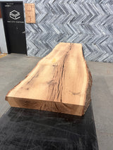 Red Oak Live Edge Wood Slab #D381 97" x 22" - 25" x 3.6"