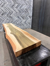 Poplar Live Edge Wood Slab #D362 103" x 19" - 22" x 4.5"