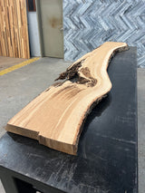 White Oak Live Edge Wood Slab #E303 106" x 10" - 16" x 2.2"