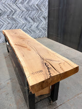 White Oak Live Edge Wood Slab #A376 107" x 21" - 27" x 4.0"