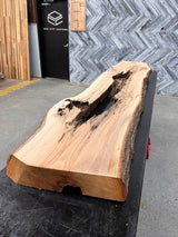 Red Oak Live Edge Wood Slab #D363 104" x 15" - 21" x 4.4"