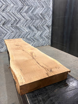 White Oak Live Edge Wood Slab #D398 95" x 22" - 23" x 4.4"