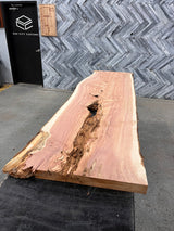 Cedar Live Edge Wood Slab #D444 92" x 23" - 26" x 2.2"