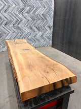 Red Oak Live Edge Wood Slab #D357 107" x 25" - 28" x 4.1"