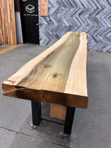 Poplar Live Edge Wood Slab #B361 126" x 22" - 25" x 4.4"