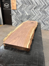 Walnut Live Edge Wood Slab #D430 73" x 17" - 21" x 1.9"