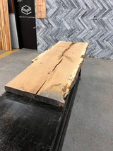 White Oak Live Edge Wood Slab #D338 87" x 22" - 28" x 2.4"