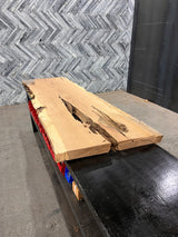 White Oak Live Edge Wood Slab #D333 84" x 25" - 28" x 2.2"