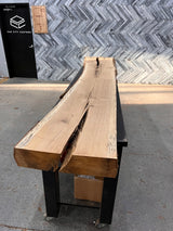 Red Oak Live Edge Wood Slab #D374 124" x 16" - 22" x 4.4"
