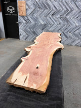 Cedar Live Edge Wood Slab #B449 98" x 13" - 26" x 1.7"