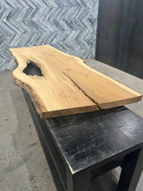 White Oak Live Edge Wood Slab #D312 98" x 28" - 37" x 2.4"