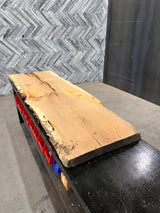 White Oak Live Edge Wood Slab #D337 88" x 23" - 28" x 2.5"
