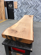 Red Oak Live Edge Wood Slab #D358 107" x 23" - 28" x 4.3"