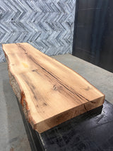Red Oak Live Edge Wood Slab #D381 97" x 22" - 25" x 3.6"
