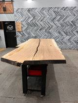 Red Oak Live Edge Wood Slab #A403SS 122" x 48" - 51" x 3.0"
