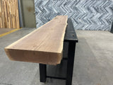 Walnut Live Edge Wood Slab #E274 135" x 16"-19" x 3.9"