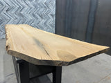 White Oak Live Edge Wood Slab #A137 124" x 28" - 36" x 1.9"