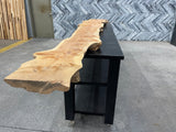 Cedar Live Edge Wood Slab #F240 136" x 11"-23" x 2.8"