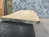 White Oak Live Edge Wood Slab #D114 84" x 29" - 36" x 2.6"