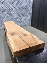 White Oak Live Edge Wood Slab #D392 96" x 19" - 23" x 4.4"