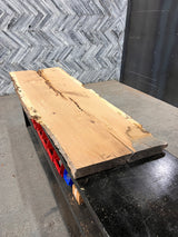 White Oak Live Edge Wood Slab #D338 87" x 22" - 28" x 2.4"