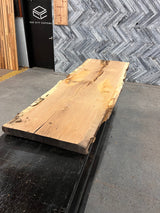 White Oak Live Edge Wood Slab #D337 88" x 23" - 28" x 2.5"