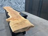 Cedar Live Edge Wood Slab #F240 136" x 11"-23" x 2.8"