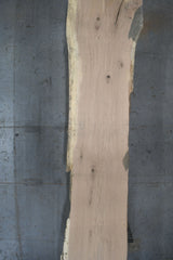Red Oak Live Edge Wood Slab #A988 203" x 33"-48" x 3.0" — overhead view — Oak City Customs