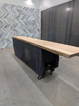 Ash Live Edge Wood Slab #B906 145" x 21" - 24" x 2.2"