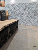 Ash Live Edge Wood Slab #C925 106" x 29" - 36" x 2.4"